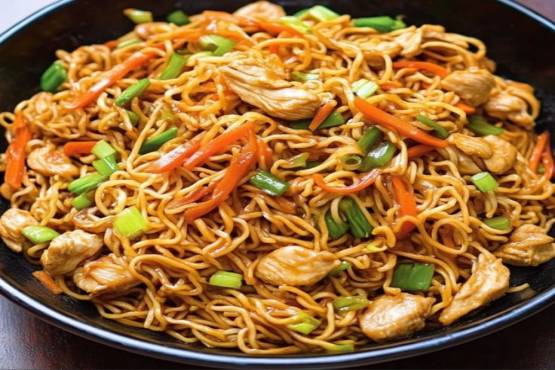 Noodles With  Fried Chicken 