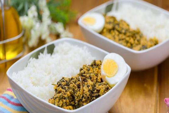 Plain Rice | palaver sauce 