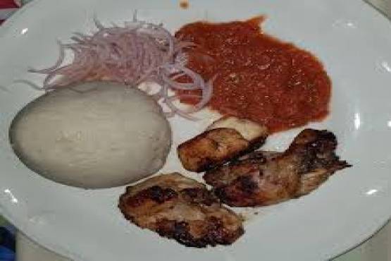 Banku |Beef and Pepper