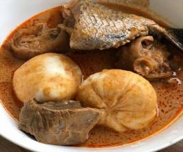 Banku With Goat and Groundnut Soup