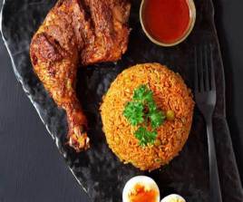 Jollof with 1 Drumstick 