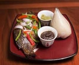Banku with Pepper & Tilapia